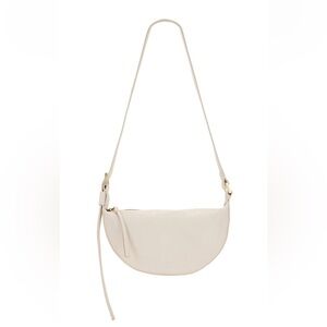 All Saints Half Moon Crossbody in White